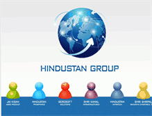 Tablet Screenshot of hindustangroup.com